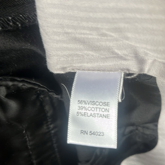 Banana Republic Martin Fit Wide-Leg Black Stretch Pants - Picture 4 of 10